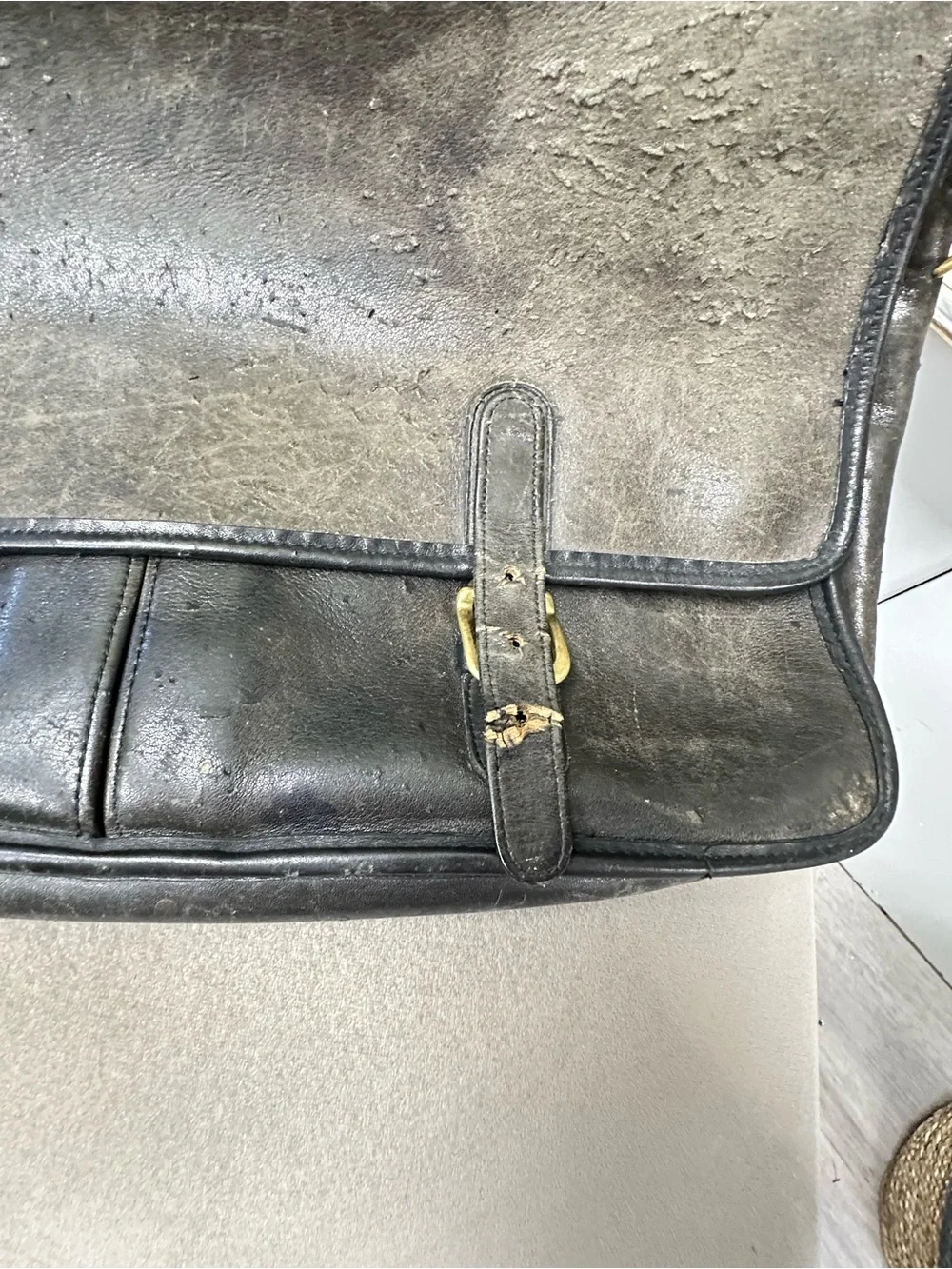 Vintage Coach Leather Messenger Briefcase Bag USA Made Style 3110